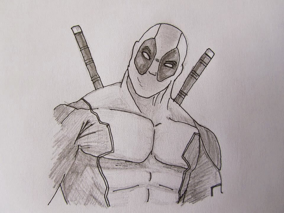 Dibujos de Deadpool a Lápiz | El AntiHeroe favorito de Marvel
