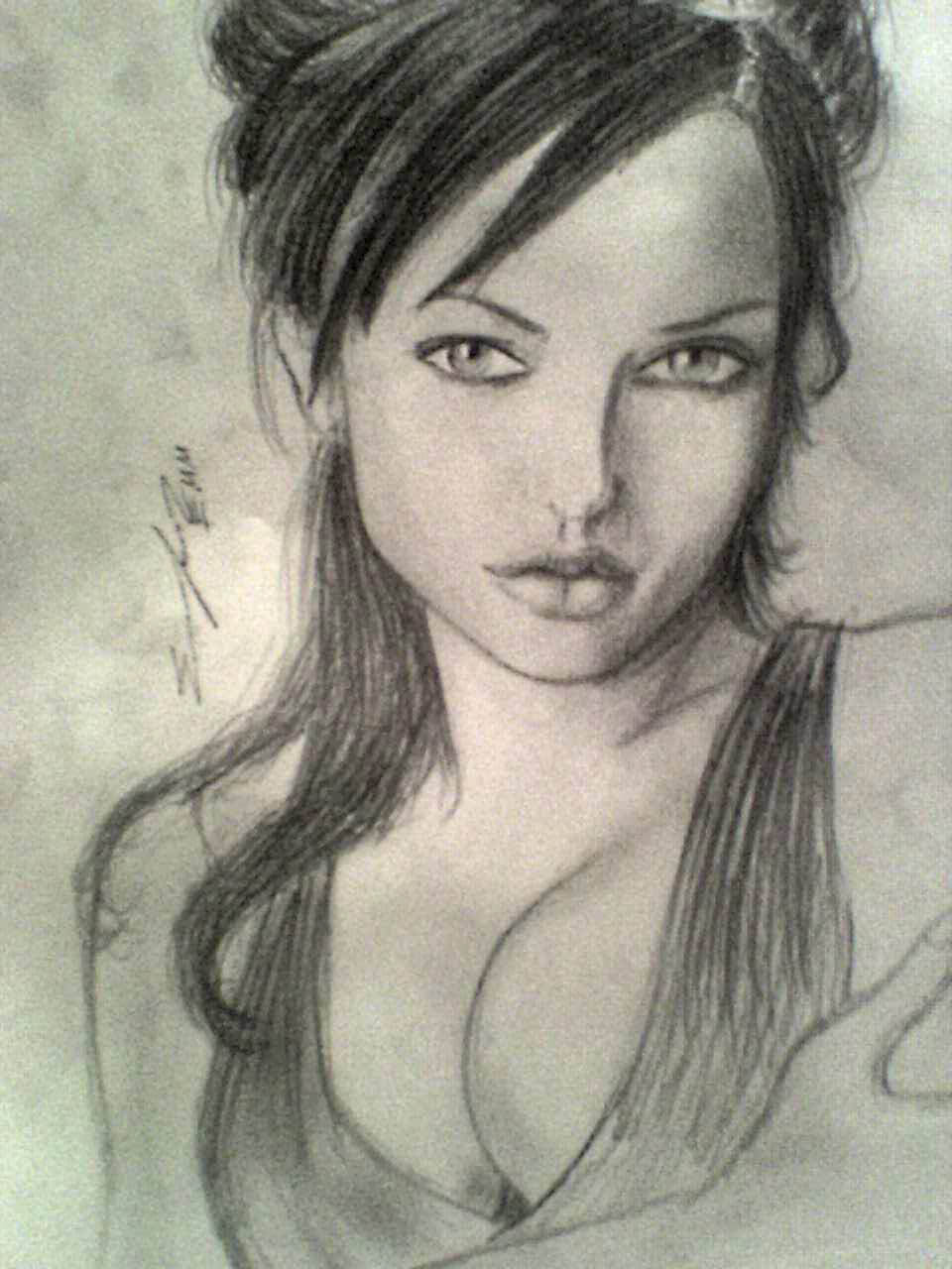 Dibujos a Lápiz de Mujeres | Los mejores Retratos para Imprimir