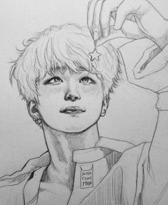 Los Mejores Dibujos de BTS a Lápiz | ¡Qué Viva el K-POP!