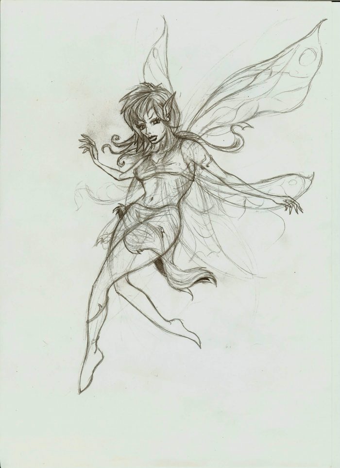 Dibujos de Hadas a Lápiz | Listos para Imprimir & Descargar