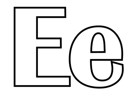 Dibujos que empiecen con letra E a Lápiz | Listos para Imprimir