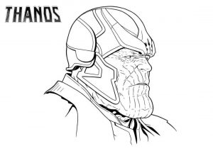 Dibujos De Thanos A Lapiz Para Imprimir End Game Infinity War