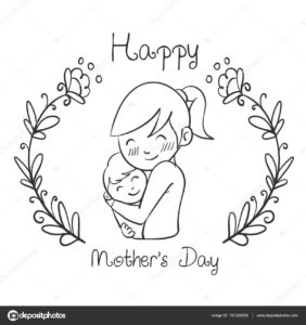 Dibujos del Día de la Madre a Lápiz | ¡Feliz día mamita!