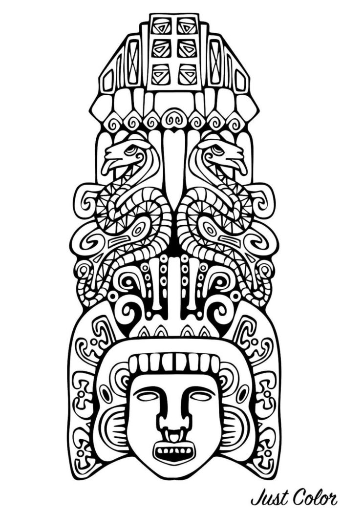 Dibujos Mayas a Lápiz para Imprimir &amp; Descargar | Fáciles de hacer