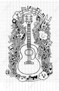 Dibujos de Guitarras a Lápiz | Eléctricas & Realistas para Imprimir