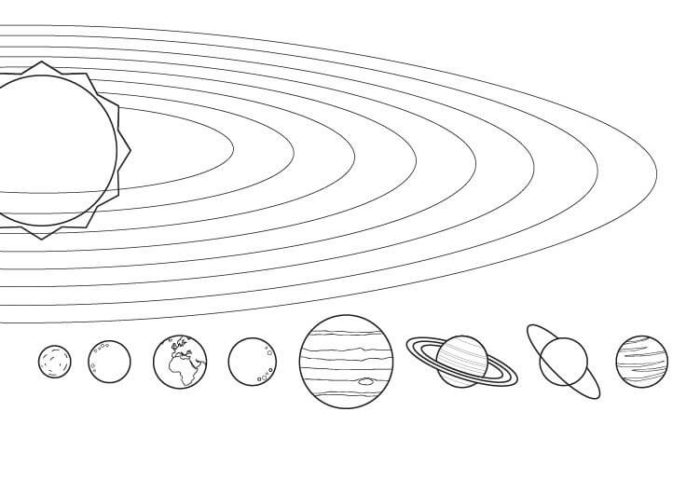 Dibujos del Sistema Solar a Lápiz | Listos para Imprimir
