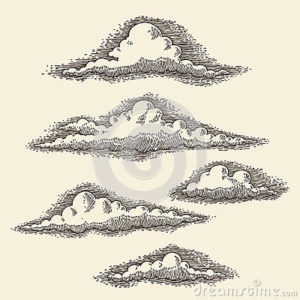 Nubes Dibujo A Lapiz