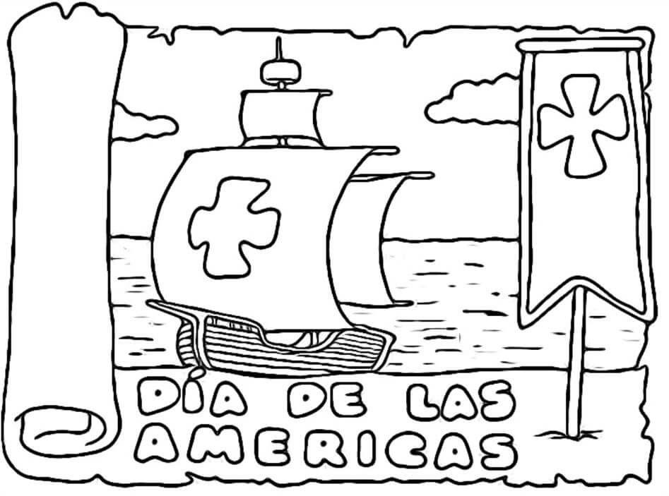 Dibujos del 12 de Octubre | Descubrimiento de América | Cristobal Colón